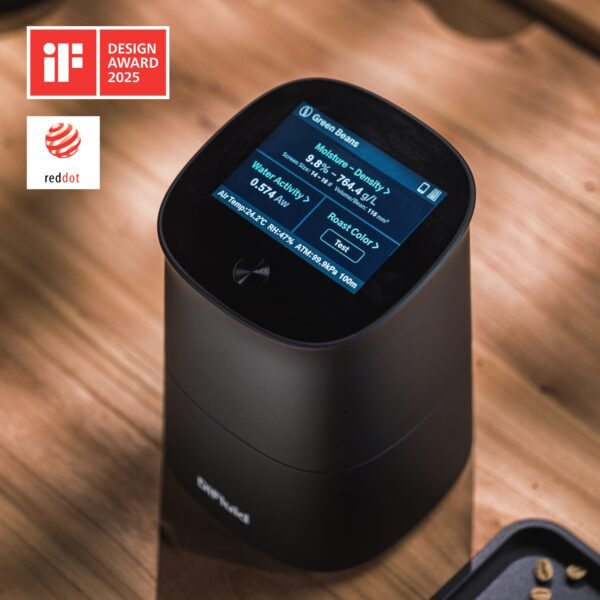 Award_Omix.jpg DiFluid Omix Plus - Coffee Moisture, Water Activity, Density, Structure, and Color Meter